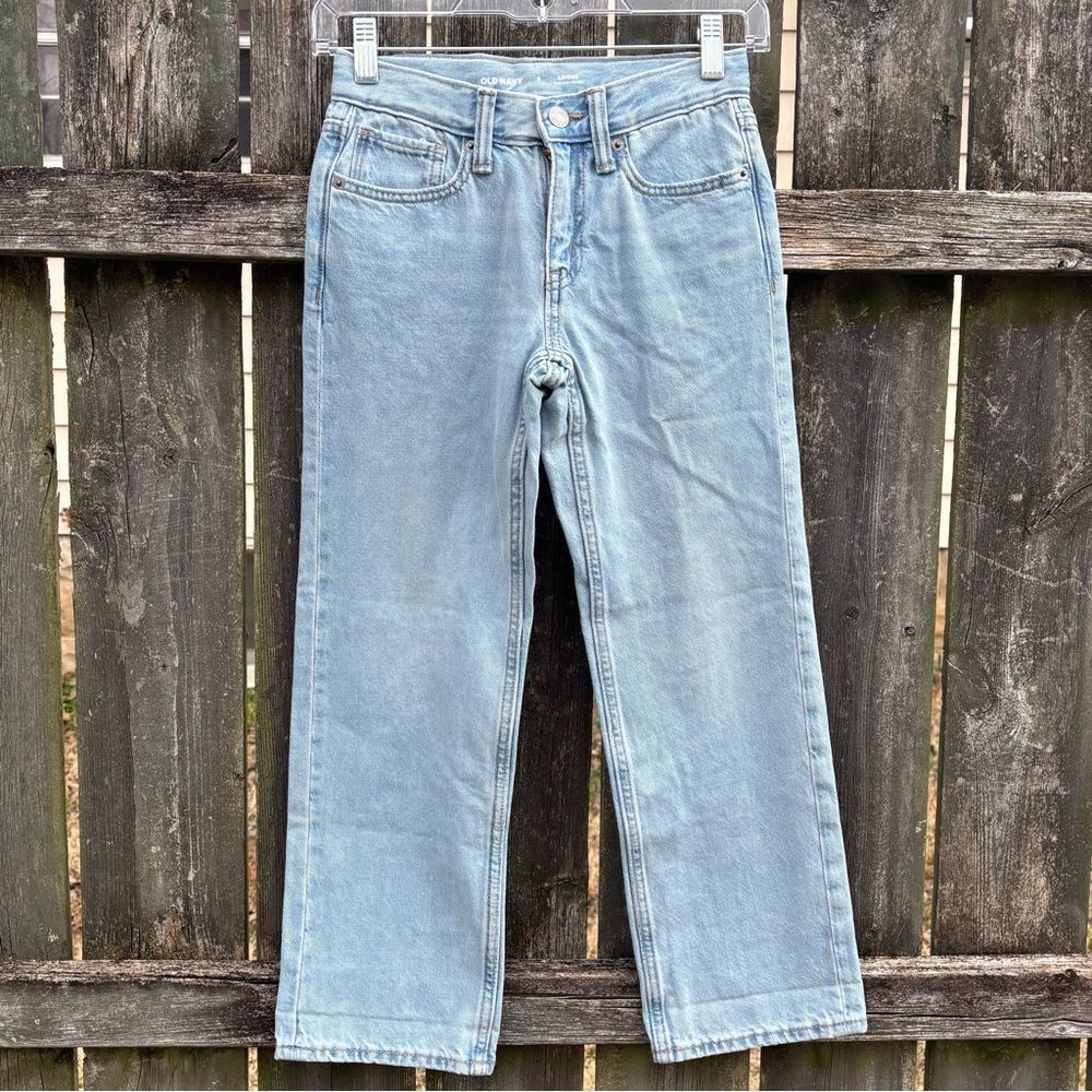 Old Navy Loose Fit Light Wash Jeans Girls 8
